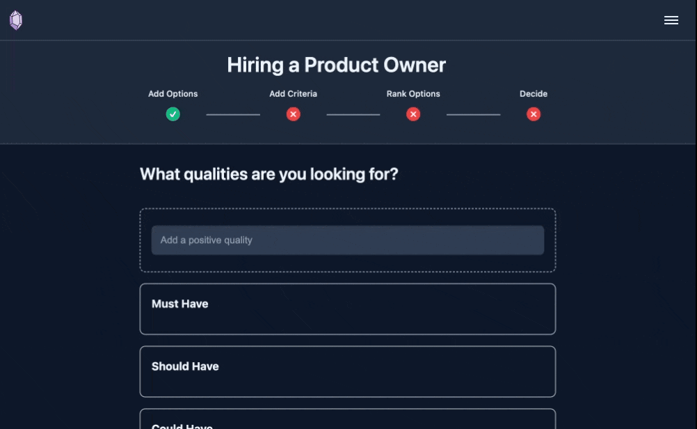 Krystallize New Criteria